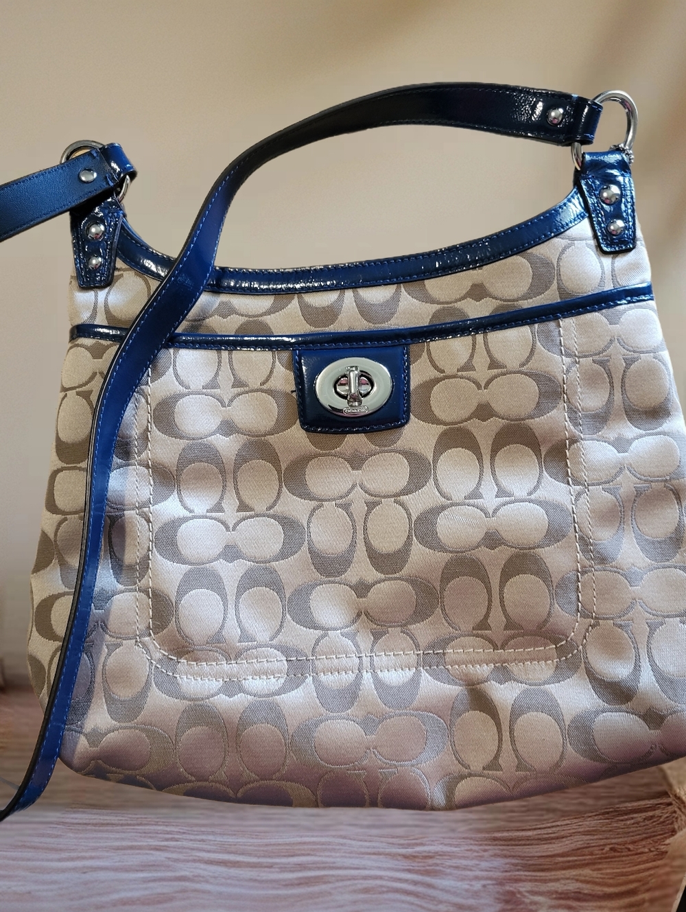 Coach PENELOPE SIGNATURE SATEEN Hippee Crossbody - Picture 7 of 7